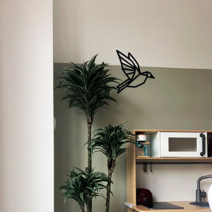 Houten vogel aan de muur - Wall of Deco