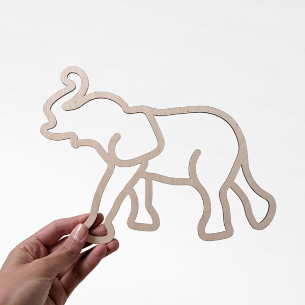 Wanddecoratie olifant - Wall of Deco